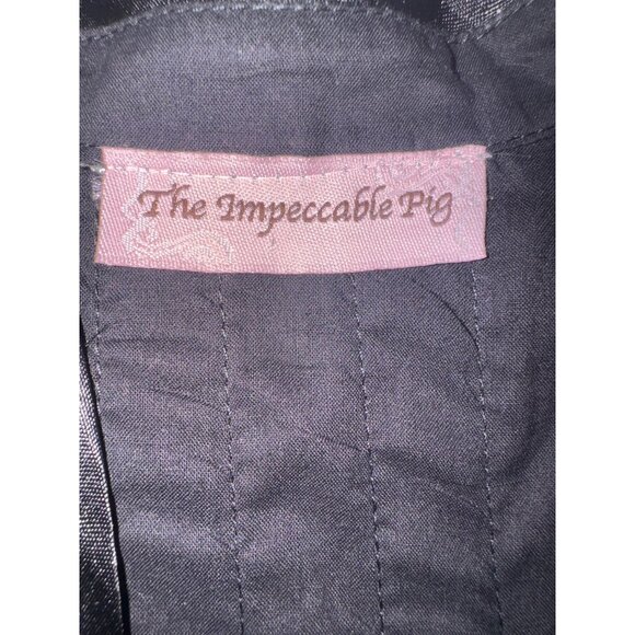 The Impeccable Pig Vintage-Style Black Tunic Top W/ Embroidery Cottage Peasent - Picture 6 of 9